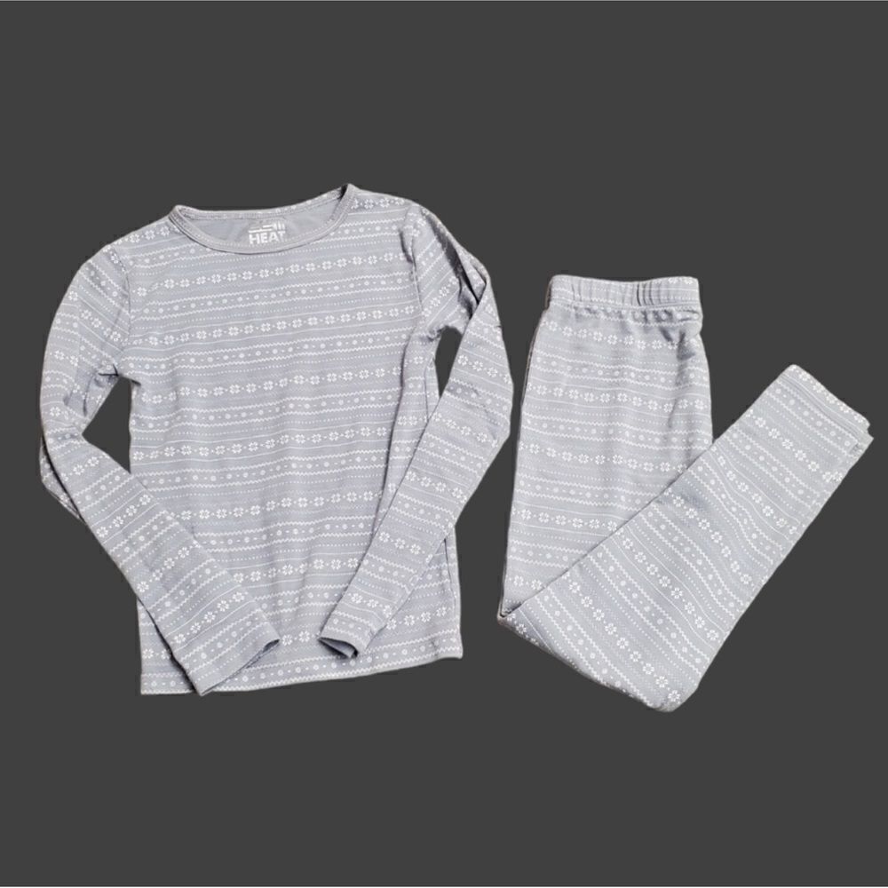 32º Degrees Kids Apparel Long Sleeve Crew Neck + Legging Set Gray